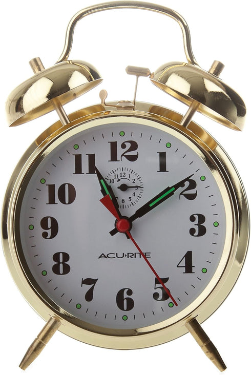 AcuRite 15605 Vintage Twin Bell Alarm Clock...