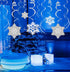 Moon Boat 42Ct Christmas Snowflake Hanging Swirl Decorations from Ceiling - Winter Party Wonderland Xmas Holiday Ornaments...
