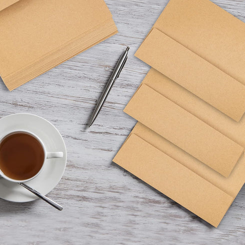 Kraft Envelopes, 50 Pack, 5 x 7 Inch, Brown Envelopes,A7 Envelopes, Card Envelopes, Kraft Paper Envelopes, Invitation Envelopes, Postcard Envelope...
