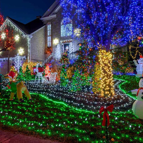 Dazzle Bright St. Patrick's Day Lights, 20FT 100 Count Incandescent Waterproof Mini String Lights Plug in, Connectable Christmas Decoration for In...