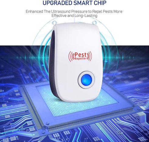 WahooArt Ultrasonic Pest Repeller 6 Packs, The Newest Pest Repellent Electronic Indoor Plug in for Insects, Mosquitoes, Mice, Ants, Roaches, Spide...
