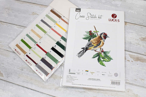 Cross Stitch Kit Luca-S - Goldfinch bird B1197...