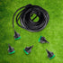 5 Pack Drip Irrigation Hose Connectors, 1/4 Inch Drip Irrigation Tubing to 3/4 Inch Garden Faucet Adapter Garden Drip Irrigation System Drip Hose ...