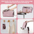 Magic Sequin Travel Cosmetic Bags Reversible Glitter Makeup Organizer Bag Purse for Women(Pink)...