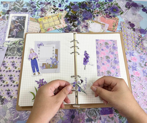 Scrapbooking Supplies Kit, Vintage Junk Journal Supplies Aesthetic Journaling Kit for Bullet Scrapbooking, Stationery, Planner, DIY Craft Journal ...