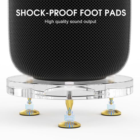 Suitable for Homepod Stand 1st Gen & 2nd Gen Speaker,Acrylic Table Stand Speaker Mount for Apple Homepod Speaker Sound from Shock-Absorbing Foot P...