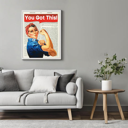 Posterizer 1 pcs-Strong woman, Positive Saying-Motivational & Inspirational Art-Gift for Entrepreneurs-Decor for Home & Office- UNFRAMED Wall Art...