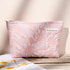 2 Pieces Embossed Pink Flower Makeup Bag Large Floral Cosmetic Bag Capacity Canvas Travel Toiletry Bag Organizer Cute Makeup Brushes Aesthetic Acc...