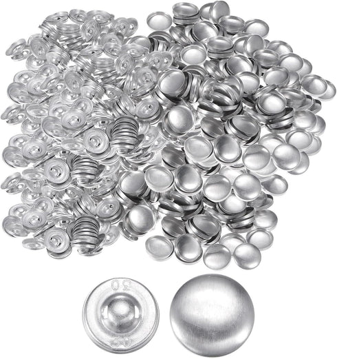500 Set Button Supplies 30L(19mm/0.75") Aluminum Button Parts Making Accessories Metal Button Blanks for Button Maker Machine DIY...