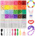 Dowsabel Friendship Bracelet Kit, 24 Colors Bracelet Making Kit Pony Beads for Jewelry Making, Letter Beads Heart Beads for Bracelet Making, Ideal...
