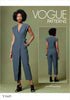 Vogue V1645Y Women's Semi-Fitted Jumpsuit Sewing Pattern by Rachel Comey, Sizes 4-14, White...