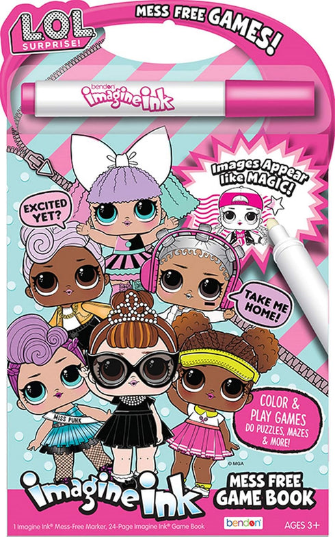 Bendon LOL Surprise 24-Page Imagine Ink Mess Free Game Book...