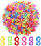 500 Pcs S Clips, Small Rubber Band Clips, Plastic Loom Bands Connectors, Connectors Refills Bracelet Loom Clips for Loom Bands Bracelets Necklace ...
