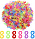 500 Pcs S Clips, Small Rubber Band Clips, Plastic Loom Bands Connectors, Connectors Refills Bracelet Loom Clips for Loom Bands Bracelets Necklace ...