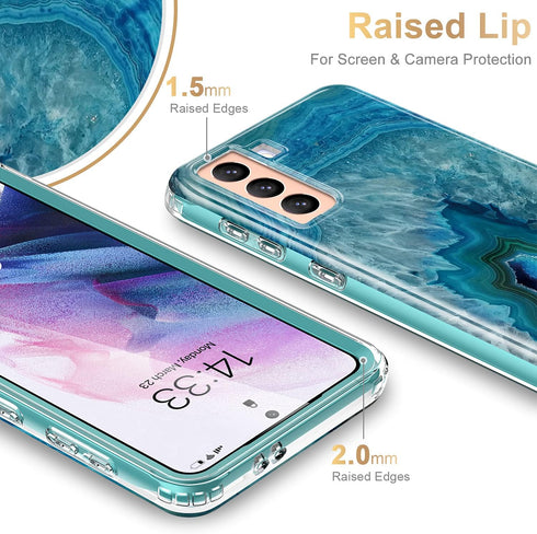 Esdot for Samsung Galaxy S21 Plus Case,Military Grade Passing 21ft Drop Test,Rugged Cover with Fashionable Designs for Women Girls,Protective Phon...