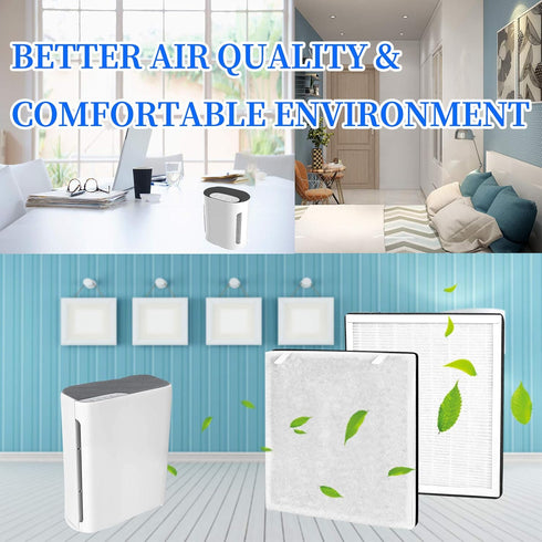 APPLIANCEMATES Vital 100 True HEPA Replacement Filters Compatible with LEVOIT Vital 100 & Vital 100-RF, True HEPA and High-Efficiency Activated Ca...