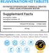 DRINK HRW Rejuvenation Molecular Hydrogen Water Tablets: 12 ppm H2 - Hydrogen & Magnesium Supplement, Supports Energy Production, Recovery, Cognit...
