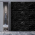 COSNIGHT Black Marble Contact Paper Peel and Stick for Countertops, Waterproof Marble Wallpaper Self Adhesive, Removable Vinyl Film for Kitchen Co...