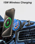 Magnetic Car Mount Charger for Mag-Safe, 15W Wireless Fast Charger Phone Holder for Car with Adhesive, 360° Rotatable Zinc Alloy Handsfree Phone S...