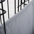 Dog Crate Bumper for Front Door Crate (Bumper Only, Without Crate), Soft Dog Kennel Protector Cover with Ties, Grey Dog Crate Pad Accessories for ...