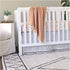 Crane Baby Soft Cotton Crib Mattress Sheet, Fitted Sheet for Cribs and Toddler Beds, Pink Tie-Dye, 28”w x 52”h x 9”d...