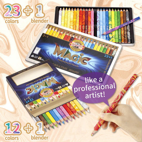 Koh-I-Noor Magic Jumbo Triangular Coloured Pencil (Pack of 13)...
