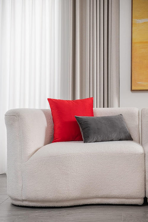 DEZENE Throw Pillow Covers 12x20 Dark-Grey: 2 Pack Cozy Soft Velvet Rectangular Decorative Pillow Cases for Farmhouse Home Decor...