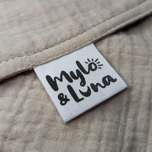 Mylo & Luna - Baby Security Blanket/Baby Lovey | Breathable and Soft Organic Cotton Muslin | Gender Neutral | Cuddle Bunny (Sand Color)...