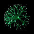 Alpine Corporation 16"H Indoor Holiday 3D Snowflake Hanging Ornament with LED Lights, Green , Christmas Decoration...