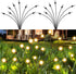 Solar Garden Lights Outdoor Waterproof, 2 Pack 16 LED Decorative Solar Swaying Lights, Solar Firefly Lights Outdoor Garden Decor Lights for Patio,...