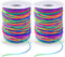 Elastic String Cord, Zealor 2 Roll 1 mm Elastic Thread Beading String Cord for Jewelry Making Bracelets Beading 100 Yards Each Roll (Rainbow)...