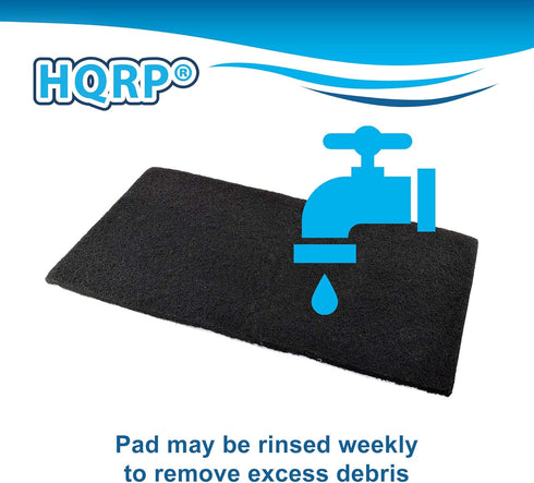 HQRP Cut to fit Activated Carbon Filter Media Pad 18x10 for Aquariums, Terrariums, Hydroponic Systems and Pond, Compatible with Deep Blue Professi...