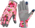 Leather Gardening Gloves for Women, Flexible Breathable Garden Gloves, Thorn Proof Working Gloves for Weeding, Digging and Pruning, Large, Pink...