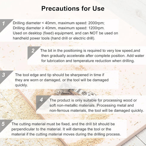 uxcell Forstner Drill Bits 25mm, Tungsten Carbide Wood Hole Saw Auger Opener Woodworking Hinge Hole Drilling Boring Bit Cutter Gray with Case...
