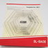 HONEYSEW 1/4" Seam Allowance Hexagon Template Set for Quilting 8 Size Sewing Rulers...