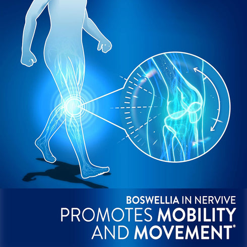 Nervive Advanced Nerve Relief + Mobility, with Alpha Lipoic Acid to Help Reduce Nerve Aches, Weakness, & Discomfort*† and Boswellia to Promote Mob...