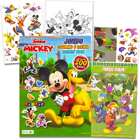 Mickey Mouse Coloring Books for Kids Ages 2-4 - Bundle with Mickey Activity Book with 200+ Stickers Plus Mickey Coloring Pages, More | Mickey Acti...
