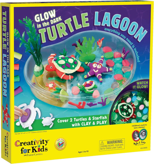 Creativity for Kids Create with Clay Turtle Lagoon – Marine Biology Crafts for Kids - Build a Sea Turtle Habitat with Clay, Multi (6238000) Medium...