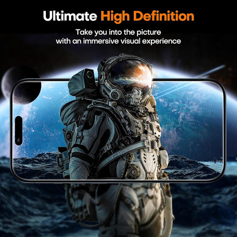 TAURI 2 Pack for iPhone 15/iPhone 15 Pro Screen Protector Tempered Glass, Sensor Protection, Dynamic Island Compatible, Case Friendly, 6.1"......