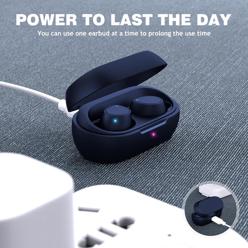5.2 Bluetooth Headphones for iPhone 15 14 Pro Max 13 Mini iPad, True Wireless Earbud Touch Control in-Ear Buds Earphone for Google Pixel 8 7 6A 6 ...