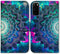 Case for Galaxy S20 5G, Mandala Flower Space Leather Flip Case Wallet Cover with Card Slot Holder Kickstand for Samsung Galaxy S20 5G...