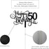 Black Glitter 50th Birthday Cake Topper, Happy 50th Birthday Cake Topper, 50th Birthday Party Decorations...