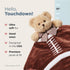 Bearington Collection Touchdown Snuggler Plush Football Lovey - 15-Inch Satin & Velour Security Blanket for Babies - Soft Plush Newborn Baby Footb...