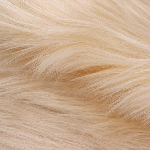Faux Fur Fabric Craft Fur for Crafts,Gnomes,Costume,Fursuit,Decoration,60×18 Inch(Half Yard,Ivory)...