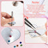 Flat Back Crystals Setter Metal Stamping Punches Kit includes 3 Pieces Jewelry Metal Stamping Tool for DIY, 1.8 mm, 2.5 mm, 4 mm and 1500 Pieces M...