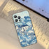 Compatible with iPhone 14 Pro Max Case, Van Gogh Abstract Blue Lines Impression Landscape Phone Case, Aesthetic Vintage Phone Cover...