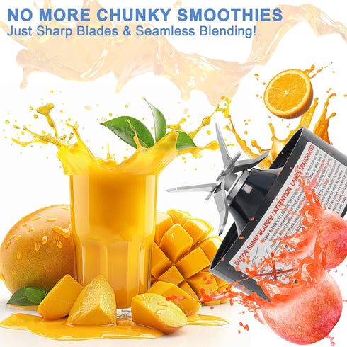 Pro Extractor Blade Compatible with Nutribullet Lean 1200W Blender, Replacement Blender Blade Fit for Nutri bullet NB-203...