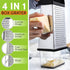Spring Chef Professional 10" Parmesan Cheese Grater With Container, Stainless Steel & Soft Grip Handle, 4 Sided Kitchen Cheese Shredder, Handheld ...