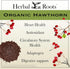 Herbal Roots Organic Hawthorn Berry Capsules | Extra Strength 1,200mg per Serving | 60 Vegan Capsules...