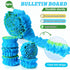 60 ft Ruffled Bulletin Board Borders Decoration Non Woven Fabric Bulletin Board Ocean Trim Blue Green Bulletin Board Border Poster Board Decoratio...